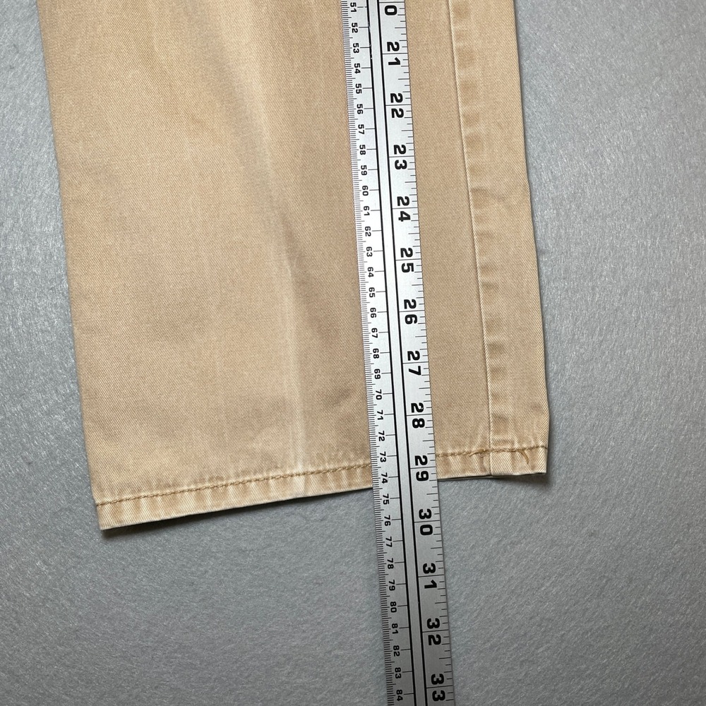 Peter Millar Tan Pima Cotton Chinos Flat Front Mens Size 33 Casual Dress Pants - Picture 8 of 9